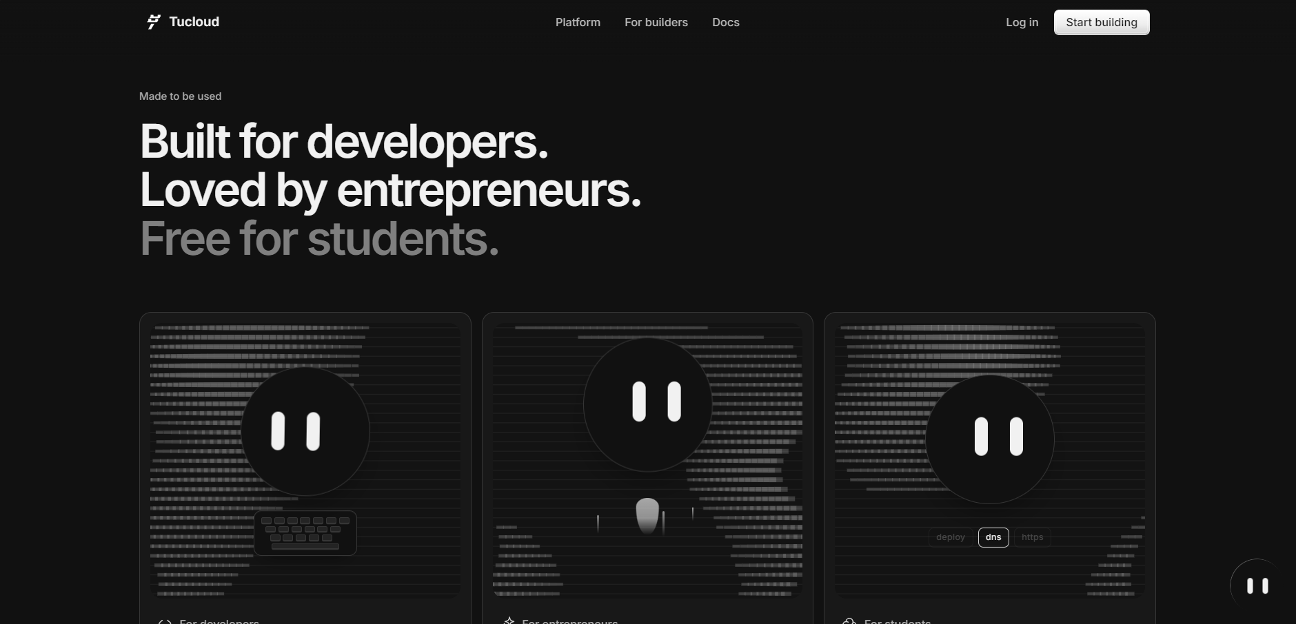 Tucloud Landing Page — screenshot 4